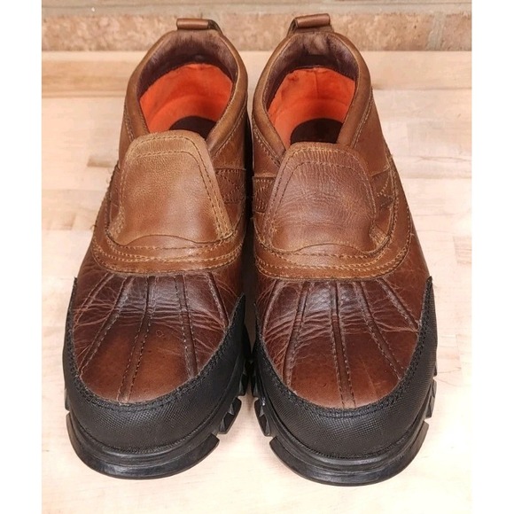 Polo Sport Ralph Lauren Duck Shoes Mens Size 9D Leather Slip On Vintage